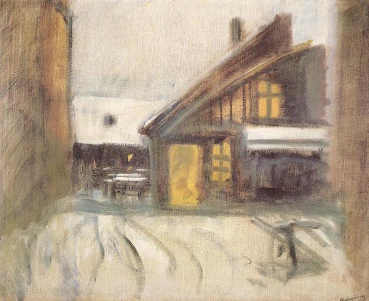 House at Dusk, 1910 - Laszlo Mednyanszky