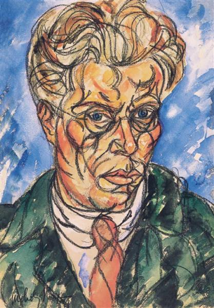 Self-Portrait, 1919 - Ласло Мохой-Надь