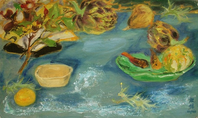 Still life with artichokes, 1956 - Ле Фо