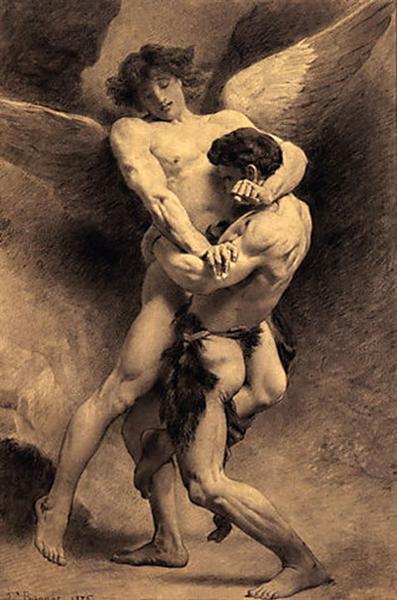 Jacob Wrestling the Angel - Леон Бонна