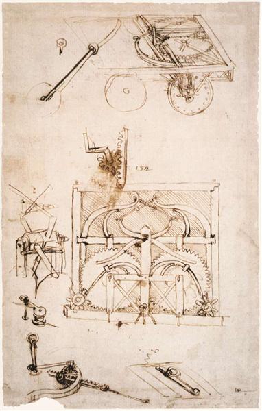 Automobile, c.1480 - Леонардо да Винчи