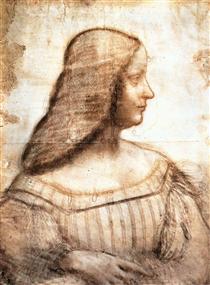 Isabella d'Este - Léonard de Vinci