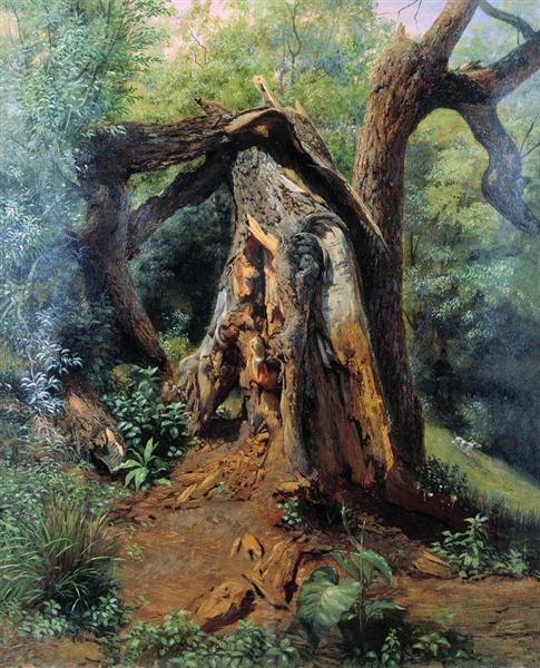 An old tree, 1859 - Лев Лагоріо