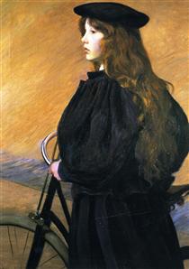 Young Bicyclist - Lilla Cabot Perry
