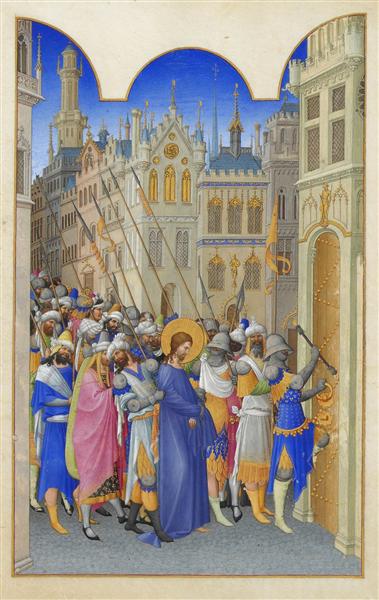 Christ Led to the Praetorium - Limbourg brothers