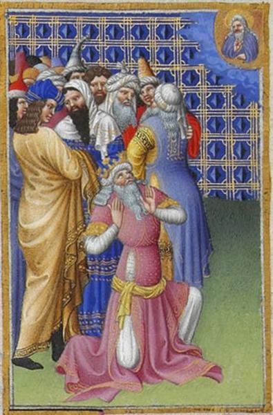 David Beseeches God Against Evildoers - Limbourg brothers