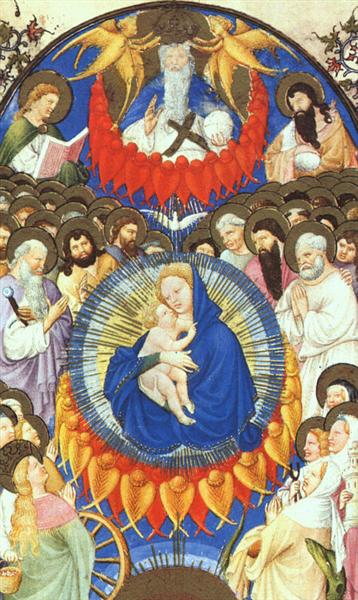 Heavenly Host, c.1408 - Limbourg brothers