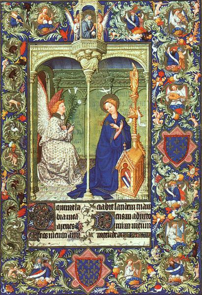 The Annunciation, c.1408 - Hermanos Limbourg