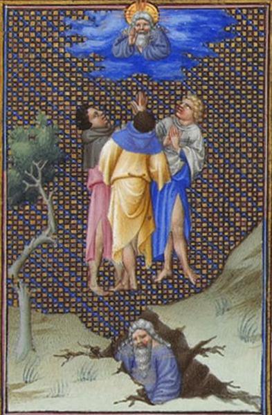 The Sons of Core Thank God for Their  Salvation - Hermanos Limbourg