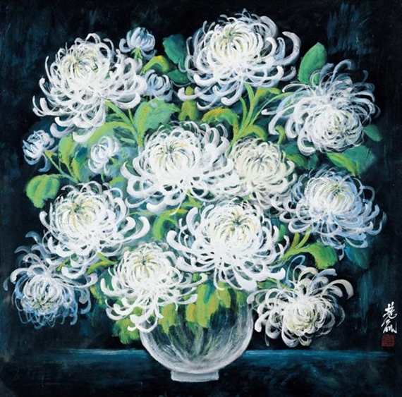 Chrysanthemums, 1988 - Lin Fengmian