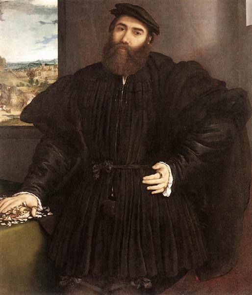 Retrato de um Cavalheiro, c.1530 - Lorenzo Lotto