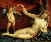 Vénus et Cupidon - Lorenzo Lotto