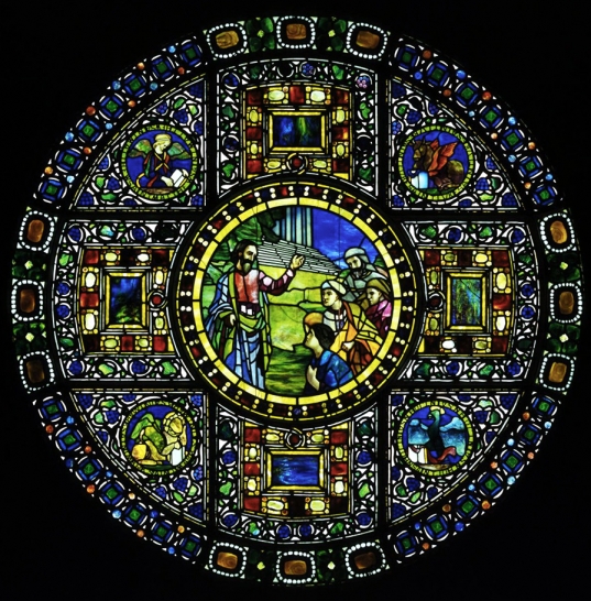 Christ Blessing the Evangelists window, 1892 - Louis Comfort Tiffany