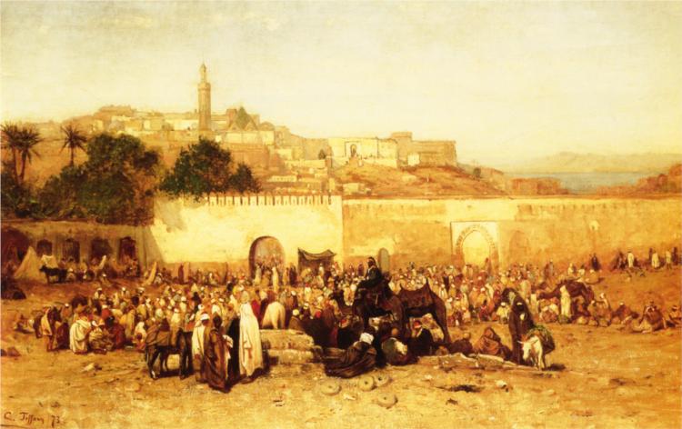 Market Day, 1873 - Луис Комфорт Тиффани