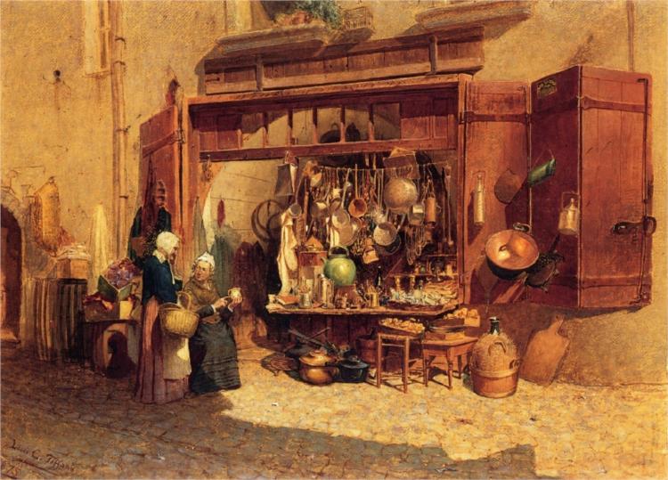 The Village Peddler, 1875 - Тіффані Луїс Комфорт