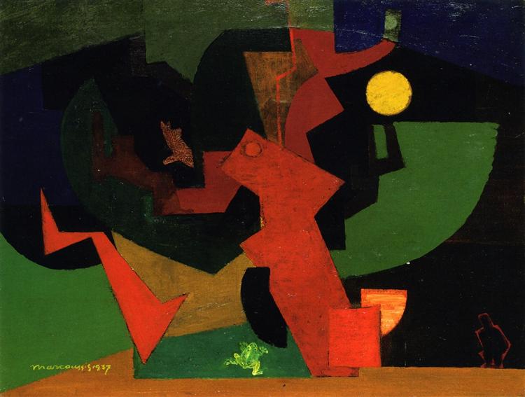 Nuit II (Composition with Frog) - Louis Marcoussis