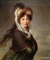 Portrait of a Young Woman - Louise Elisabeth Vigee Le Brun