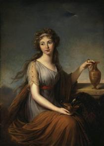 Portrait of Anna Pitt as Hebe - Élisabeth Vigée-Lebrun