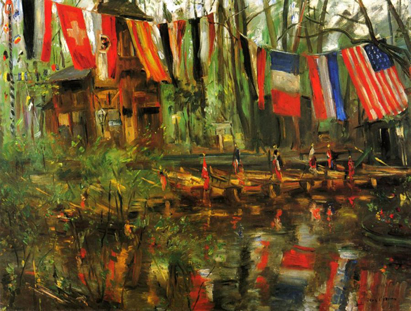 The New Pond in the Tiergarten, Berlin, 1908 - Ловіс Корінт