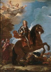 Charles II, King of Spain, on Horseback - Luca Giordano