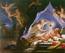 Psyche Discovering the Sleeping Cupid - Luca Giordano