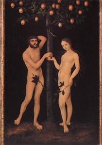 Adam and Eve - Lucas Cranach el Viejo