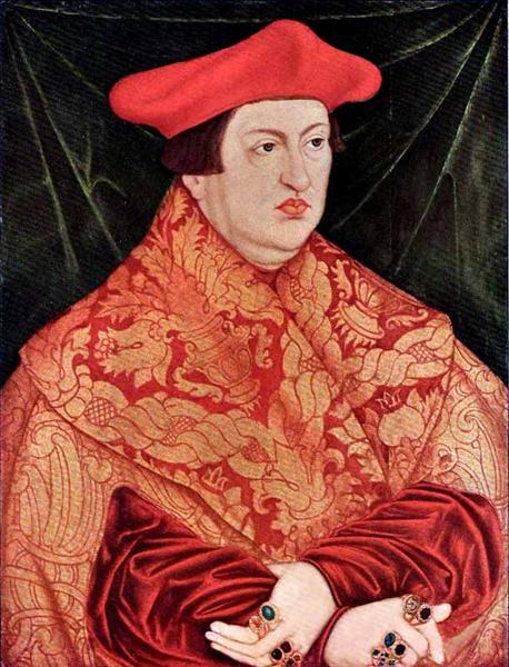 Portrait of Cardinal Albrecht of Brandenburg, 1526 - Лукас Кранах Старший