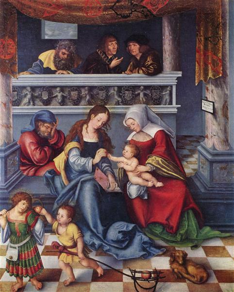 Святое семейство, 1509 - Лукас Кранах Старший