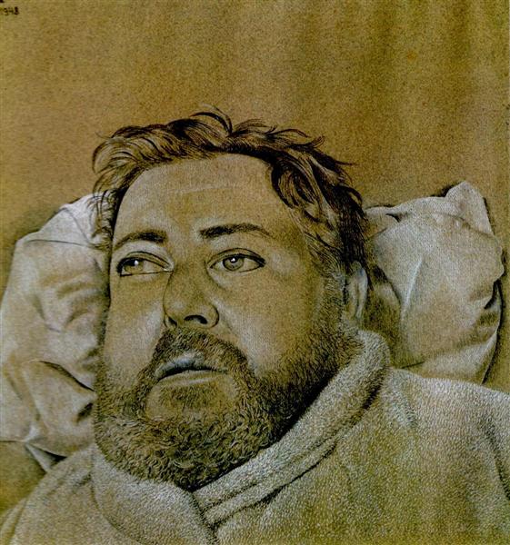 Portrait of Christian Berard, 1948 - Луціан Фройд