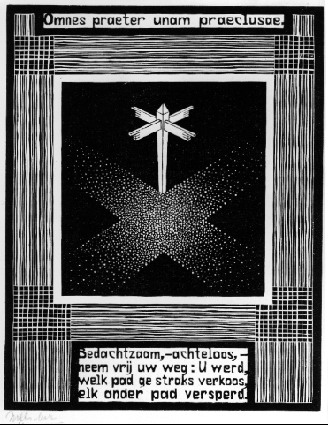 Emblemata - Signpost, 1931 - M.C. Escher