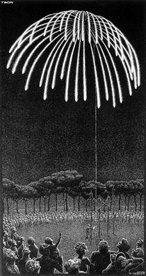 Fireworks - M.C. Escher