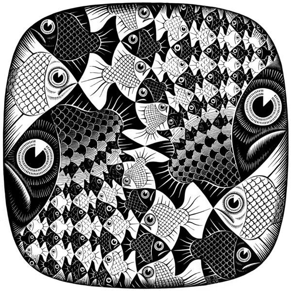 Fishes and Scales, 1959 - M. C. Escher