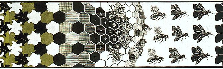Metamorphosis II excerpt 3, 1939 - Maurits Cornelis Escher