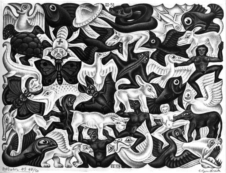 Mosaic I, 1951 - 艾雪