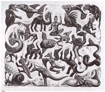 Mosaic II - M. C. Escher