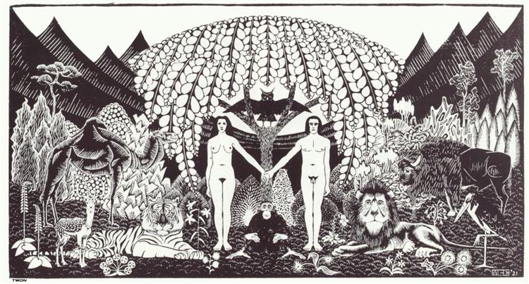 Paradise, 1921 - M.C. Escher