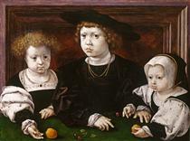 The children of King Christian II of Denmark, Norway and Sweden - Jan Gossaert