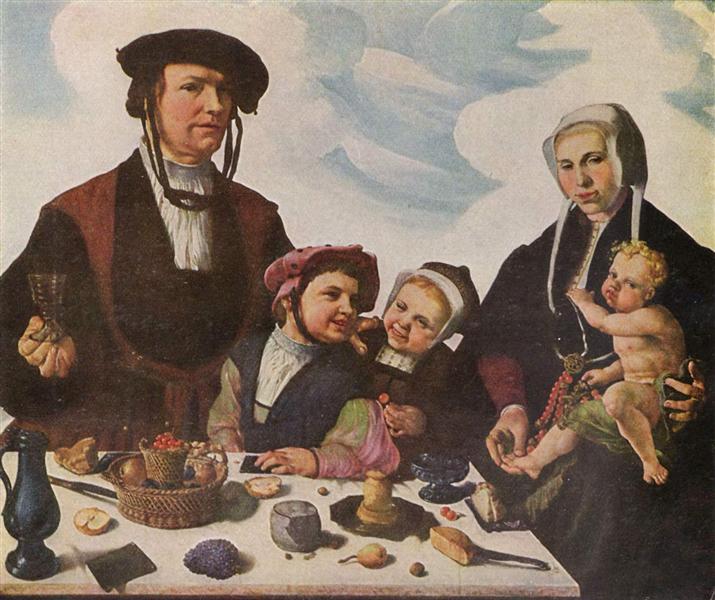 Pieter Jan Foppeszoon and his Family, 1530 - Мартен ван Гемскерк