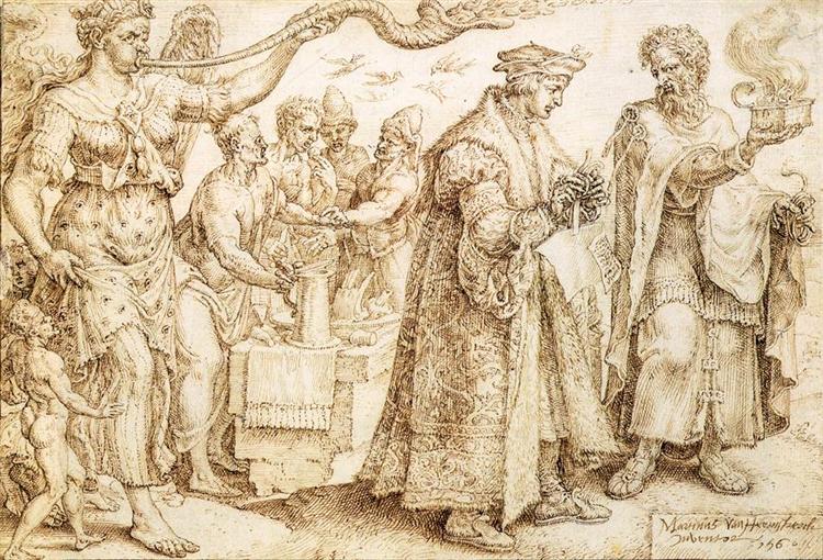 The Unhappy Lot of the Rich, 1560 - Мартен ван Гемскерк