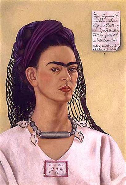Self Portrait Dedicated to Sigmund Firestone, 1940 - Frida Kahlo