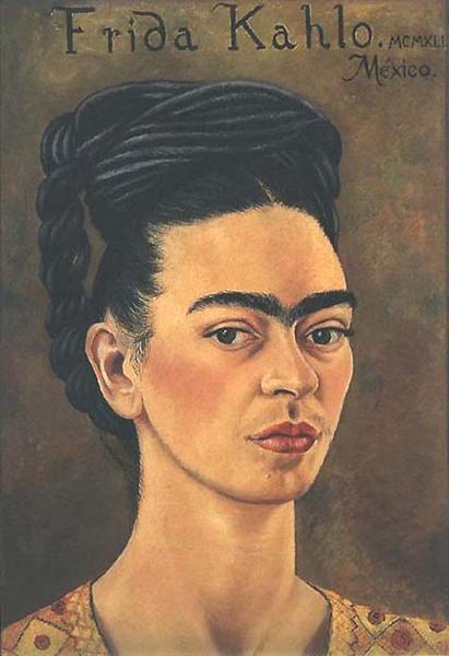 Self-Portrait in Red and Gold Dress, 1941 - Frida Kahlo