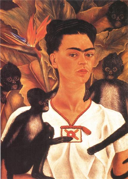Self Portrait with Monkeys, 1943 - Frida Kahlo