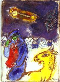 A jew with Torah - Marc Chagall