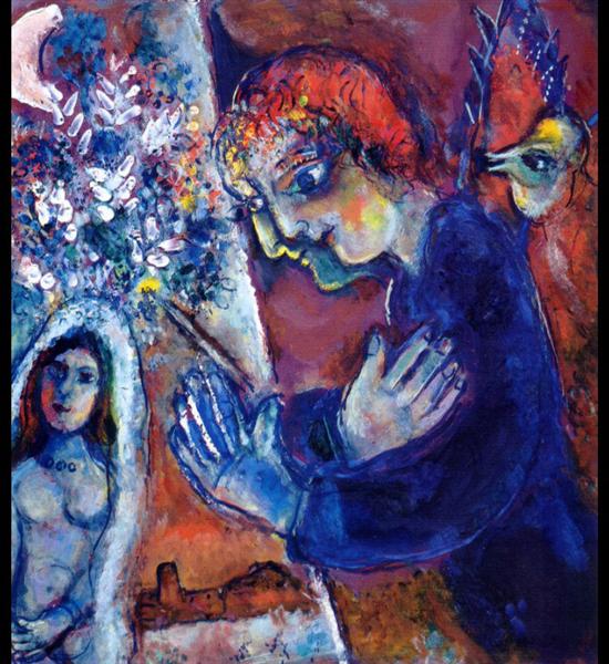 Artist at Easel, c.1965 - Marc Chagall