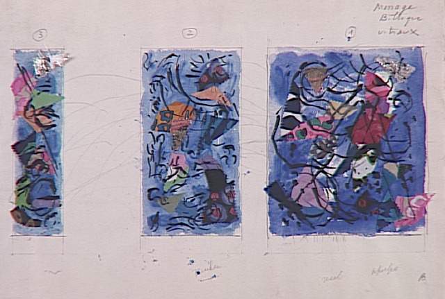 Сотворение мира (Этюд витража в Национальном Музее Марка Шагала в Ницце), 1971 - Марк Шагал