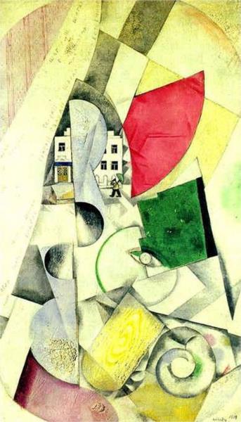 Cubist landscape, 1918 - Marc Chagall