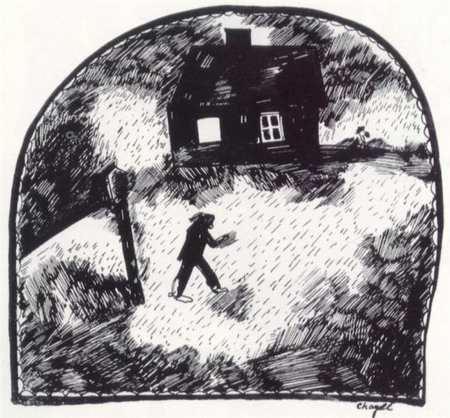 Дом на краю леса, 1914 - Марк Шагал