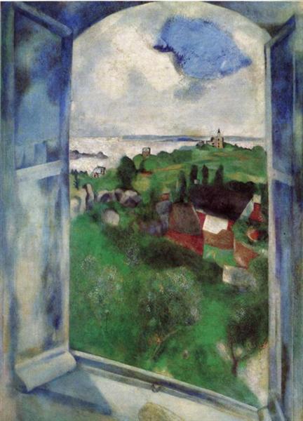 Окно, 1924 - Марк Шагал