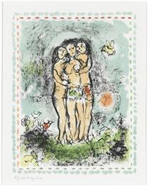 Three nudes - Marc Chagall