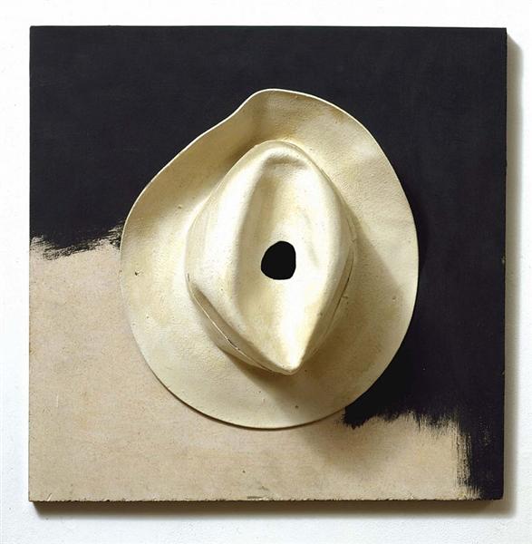 Chapeau blanc, 1965 - Marcel Broodthaers